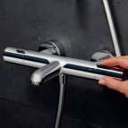 Hansgrohe Ecostat Fine vannas/dušas termostats, Stainless Steel Optic 3