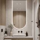 Duko LUMEO spogulis ar LED apgaismojumu 45x90 cm