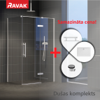 RAVAK dušas kabīnes komplekts 80x120 cm - SET39L/39R
