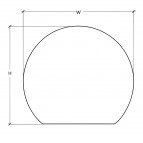 Duko SILVO spogulis ar LED apgaismojumu 90x80cm 3