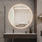 Duko MONDO spogulis ar LED apgaismojumu D110 cm 2