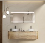 Duko MIELE spogulis ar LED apgaismojumu 150x80 cm