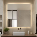 Duko SOGNO spogulis ar LED apgaismojumu 80x60 cm