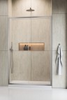Alienta Brushed Nickel DWJ 120 dušas durvis