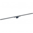Geberit CleanLine50 dušas noteka 110 cm, Melns hromēts/matēti pulēts