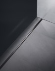 Geberit CleanLine50 dušas noteka 110 cm, Melns hromēts/matēti pulēts 6