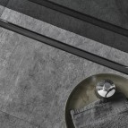 Geberit CleanLine80 dušas noteka 130 cm, Melns,hromēts/matēti pulēts 2