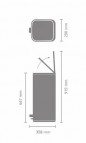 Brabantia Bo Pedal atkritumu tvertne 30 l, Soft Beige 2