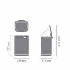 Brabantia Bo atkritumu tvertne 4 l, Soft Beige 3