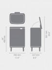 Brabantia Bo Hi atkritumu tvertne 12 l, Matt Black 3