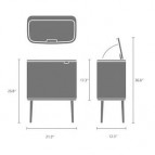 Brabantia Bo Touch atkritumu tvertne 36 l, Soft Grey 2