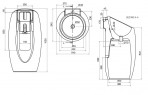 Раковина LAVABO PLANET 54 cm 2