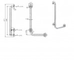 Угловая 90° перила,левая 2
