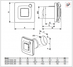 SILENT DUAL 100 ventilators ar kustības sensoru un mitruma sensoru 2
