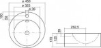 AB.K450H.2 izlietne 45 cm 2