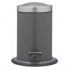 Контейнер для мусора Acero, нержавеющая сталь, серый, 3 литра