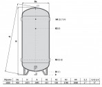 ACQ aukstā ūdens tvertne GC 20+ FIBRA 1500L 2