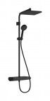 Душевая система Activera Q 290 1jet EcoSmart с термостатом, Matt black