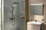 Activera Q 290 1jet EcoSmart dušas sistēma ar termostatu, Matt black 3