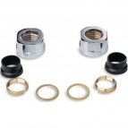 P.M.H adapteris kapara caurulēm Ø15, Hroms CUBE (CET, -CE,-T),LINE