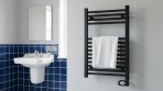 Adax elektriskais dvieļu žāvētājs Comfort 800x500 mm, Melns matēts 4