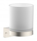 AddStoris S glāze ar turētāju, Brushed Nickel