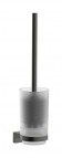 AddStoris S tualetes birste ar turētāju, Brushed Black Chrome