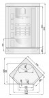 Afrodyta 110x110x230 массажная кабина 2