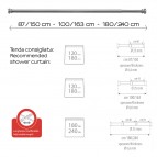 Gedy pagarināms vannu aizskaru stienis 105/240 cm, Hroms 2