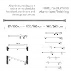 Gedy pagarināms vannu aizskaru stienis 105/240 cm, Hroms 3
