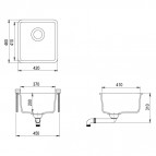 Akmens masas izlietne Arca SQA101W 10