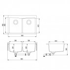 Кухонная мойка Arca SQA210AW 10