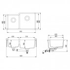 Кухонная мойка Arca SQA230RW 10