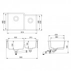 Кухонная мойка Arca SQA230LW 10