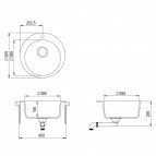 Akmens masas izlietne Clarus SR100AW 3