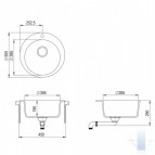 Akmens masas izlietne Clarus SR100W 11