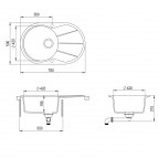 Akmens masas izlietne Clarus SR101AW 3