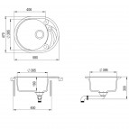 Akmens masas izlietne Clarus SR102AW 3