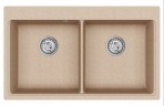 Magna akmens masas izlietne 86x51 cm ar pop-up ventīli, Krāsu izvēle 9