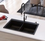 Magna akmens masas izlietne 86x51 cm ar push-up ventīli, Krāsu izvēle 4