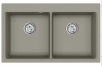 Magna akmens masas izlietne 86x51 cm ar push-up ventīli, Krāsu izvēle 7