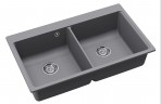 Magna akmens masas izlietne 86x51 cm ar push-up ventīli, Krāsu izvēle 6