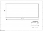 Akmens masas izlietne Monza 500, BIANCO TITANO 68 2