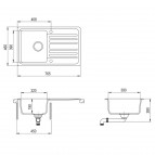 Akmens masas izlietne Notus SQ101AW 10