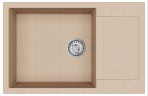 Tesa akmens masas izlietne 78x50 cm ar pop-up ventīli, Krāsu izvēle 12