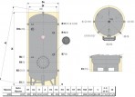 Aккумулирующий бак  WC VT для горячей воды 1000 л 2