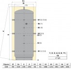 Aккумулирующий бак  TERM PUFFER VC VT 1500 л 2