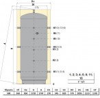 Aккумулирующий бак  TERM PUFFER VC VT 500 л 2