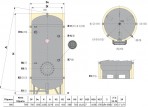 Aккумулирующий бак  WC VT для горячей воды 800 л 2