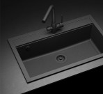 Akvaduo Long virtuves maisitājs ar grozāmu snīpi, Matt Black 3